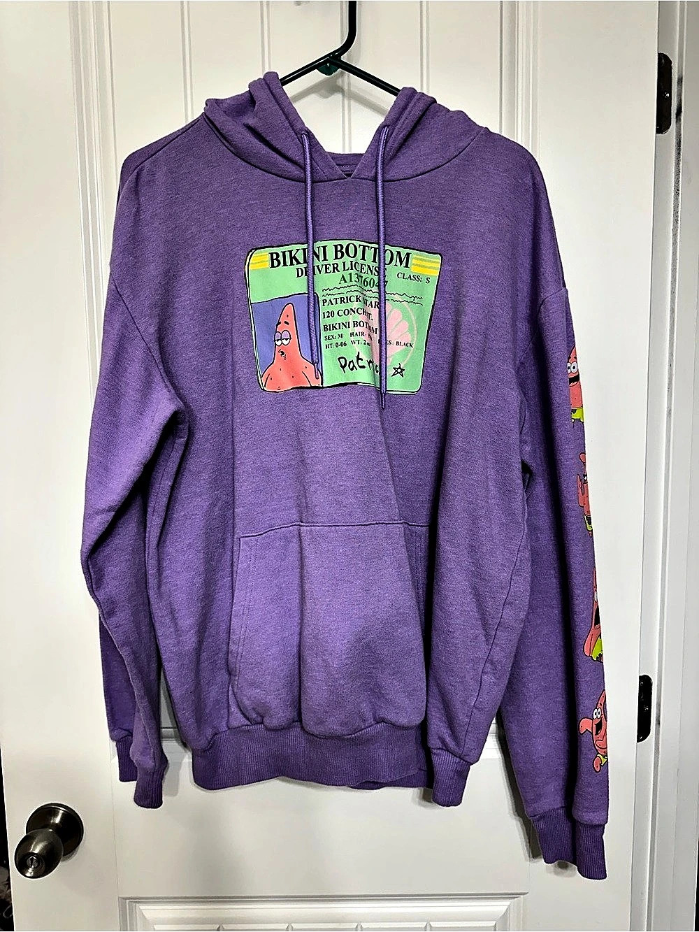 Nickelodeon Bikini Bottom Driver License Patrick Star Hoodie Patrick Star Hoodie